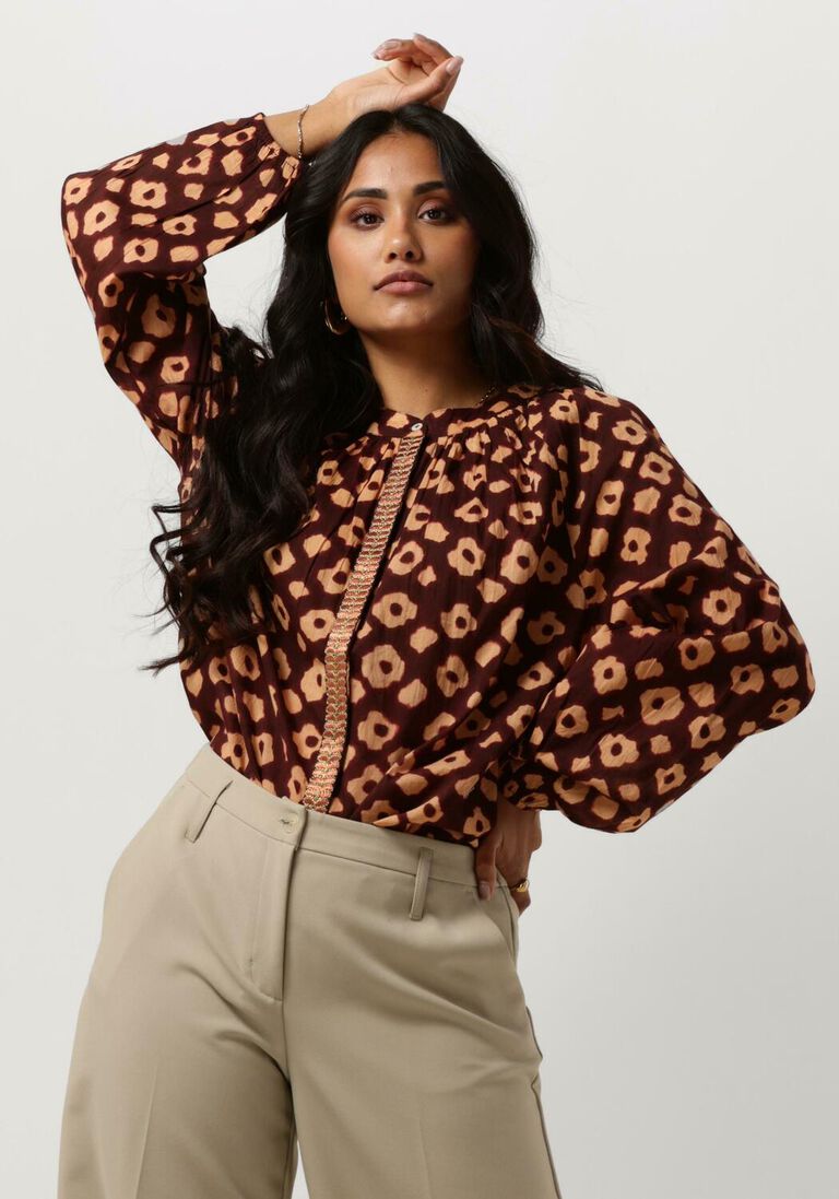 SUMMUM rode summum blouse blouse flower mix