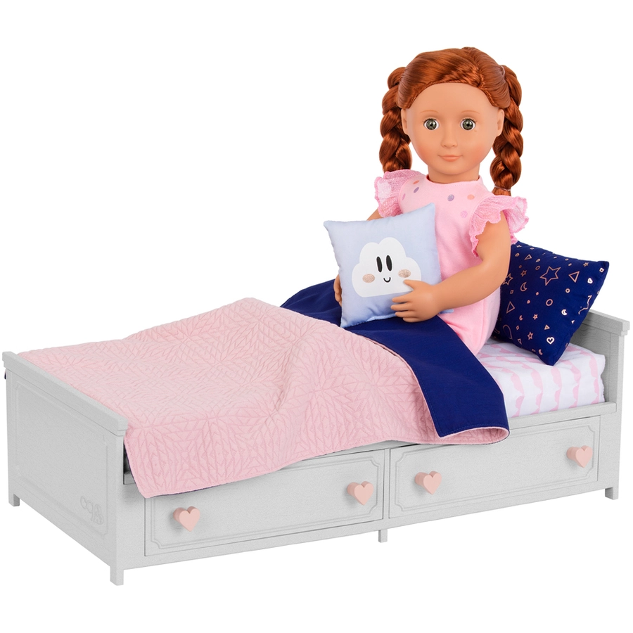 Our Generation Puppenbett mit Schubladen Mehrfarbig