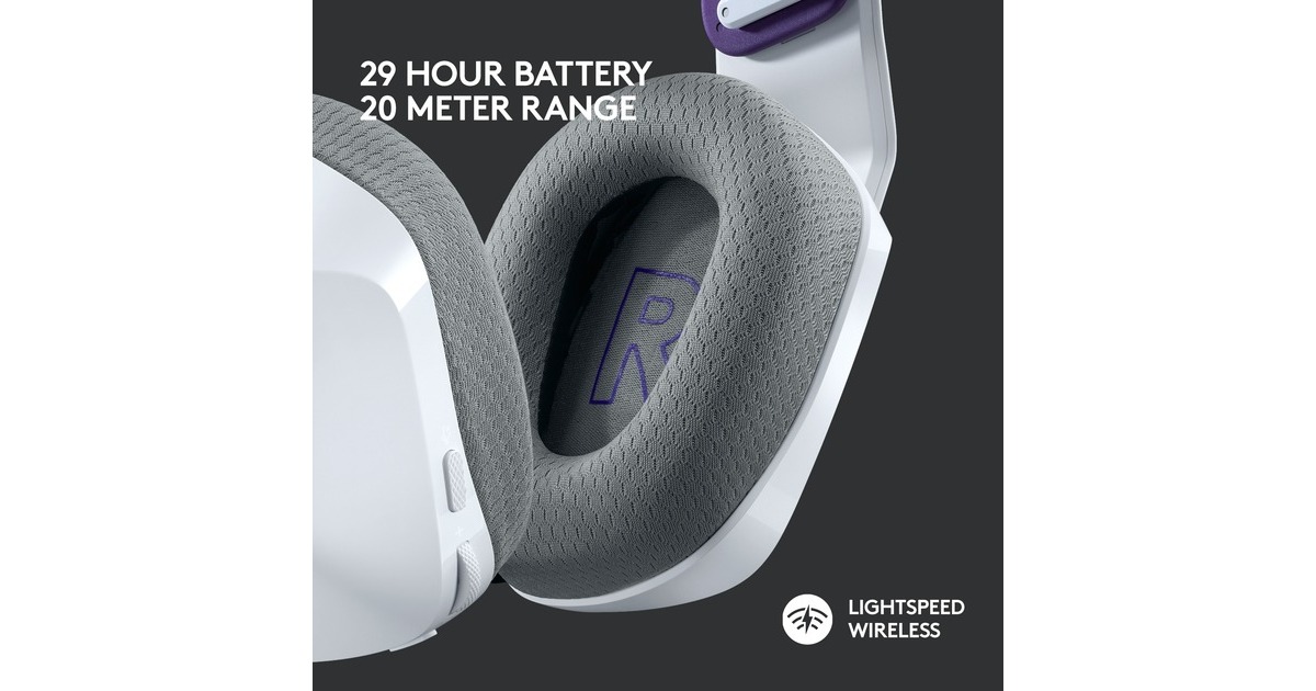 LogitechG733 LIGHTSPEED Wireless RGB  over-ear gaming headset  (Wit, PC, PlayStation 4)