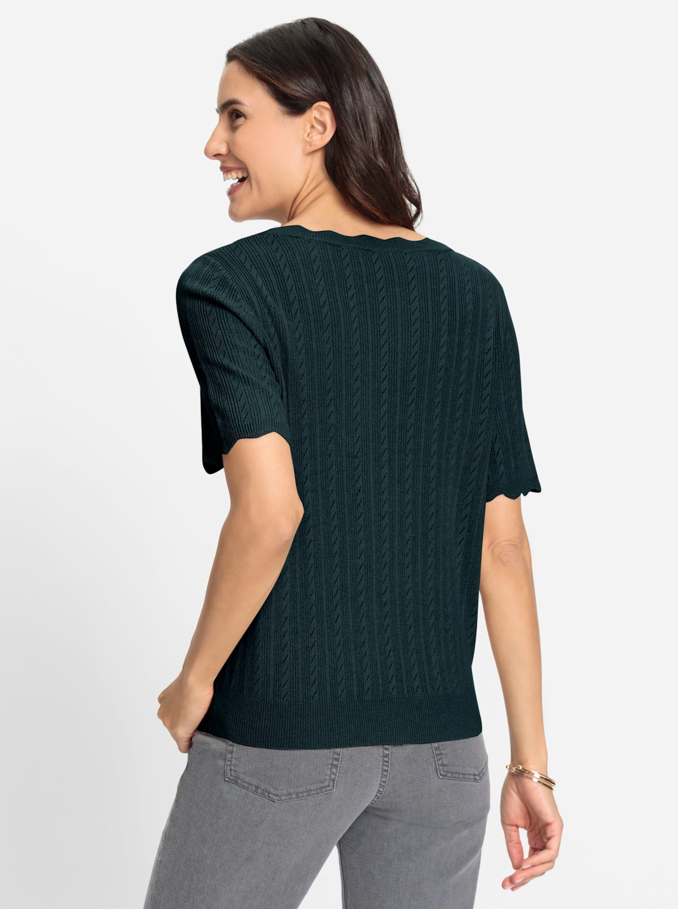 Inspirationen Kurzarmpullover »Kurzarm-Pullover«