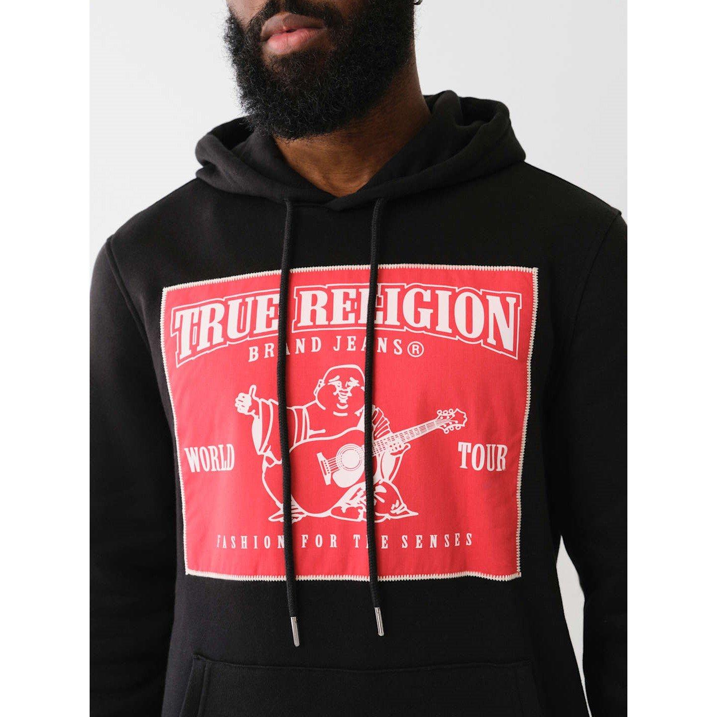 True Religion TR Ladder Applique Hoodie Mens