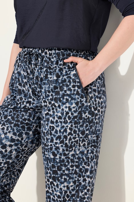 Jerseyhose, Leomuster, Elastikbund, Zipptaschen