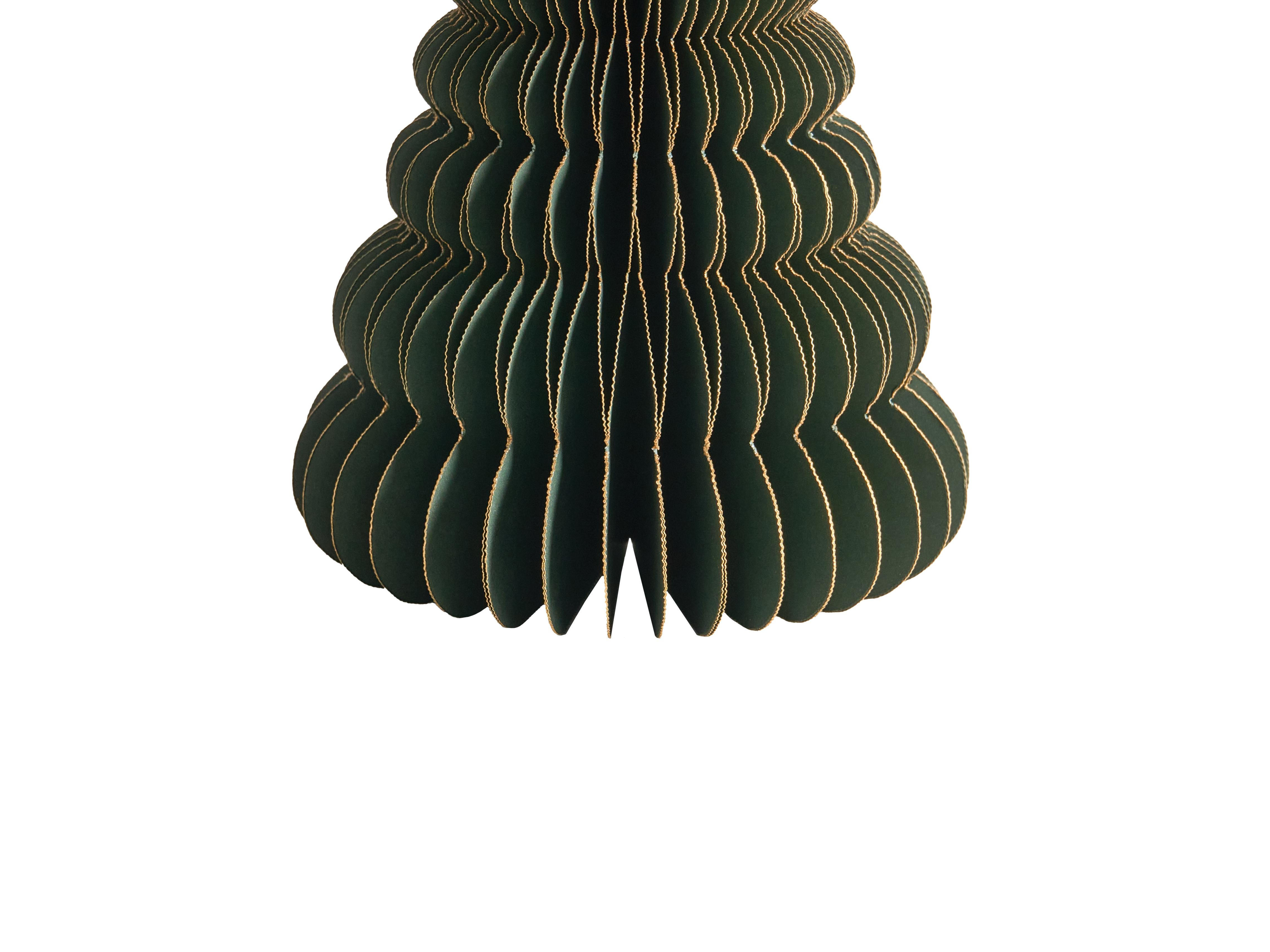 Set van 5 kerstdecoraties VORMA Kerstboom 25 cm Beige/groen
