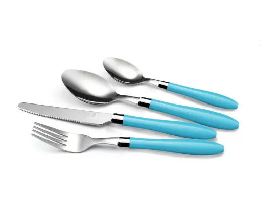 Réglisse Bleu Turquoise - Ménagère 16 pièces