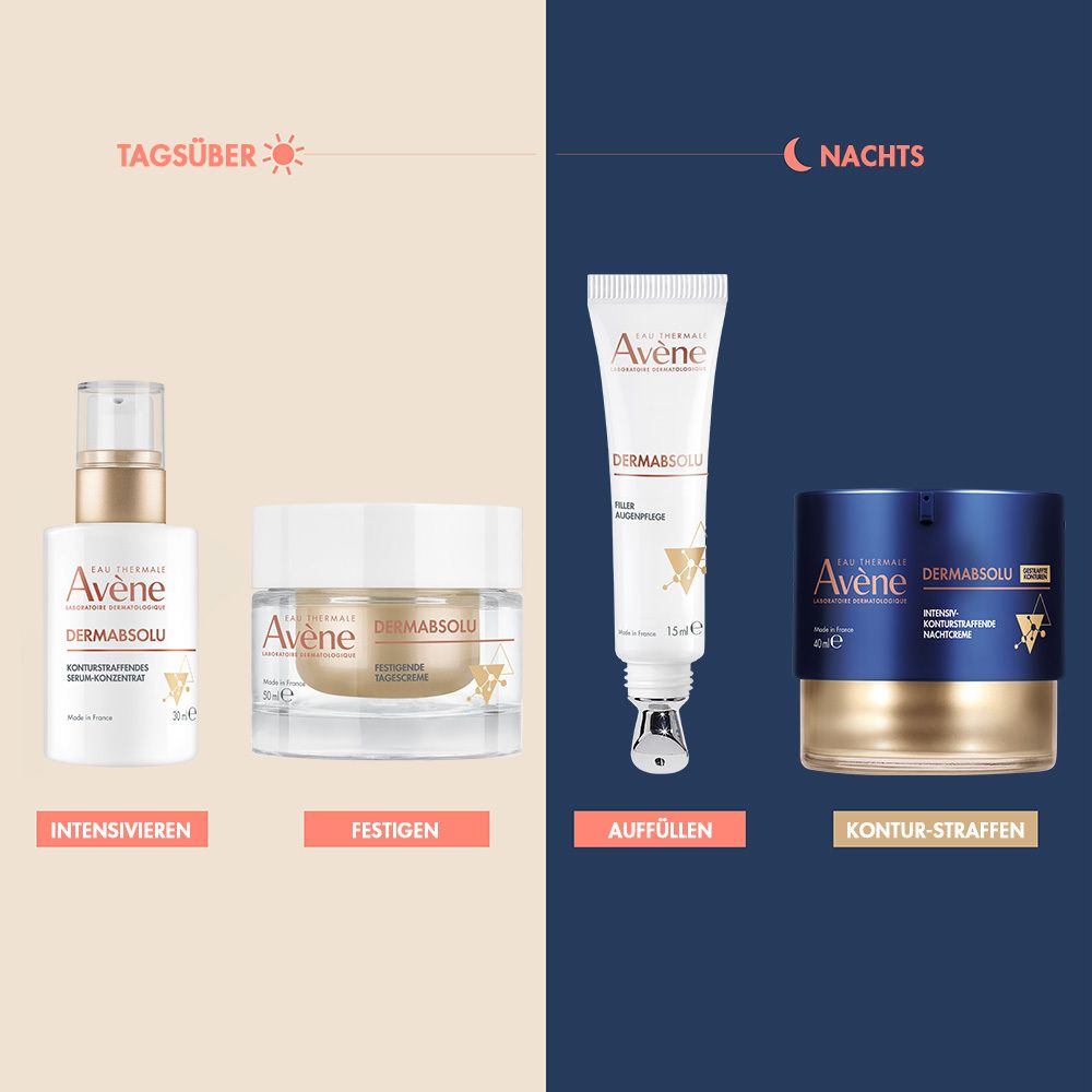 Avène DERMABSOLU intensiv-konturstraffende Nachtcreme + Avène Hyaluron Activ B3 Serum 10ml GRATIS