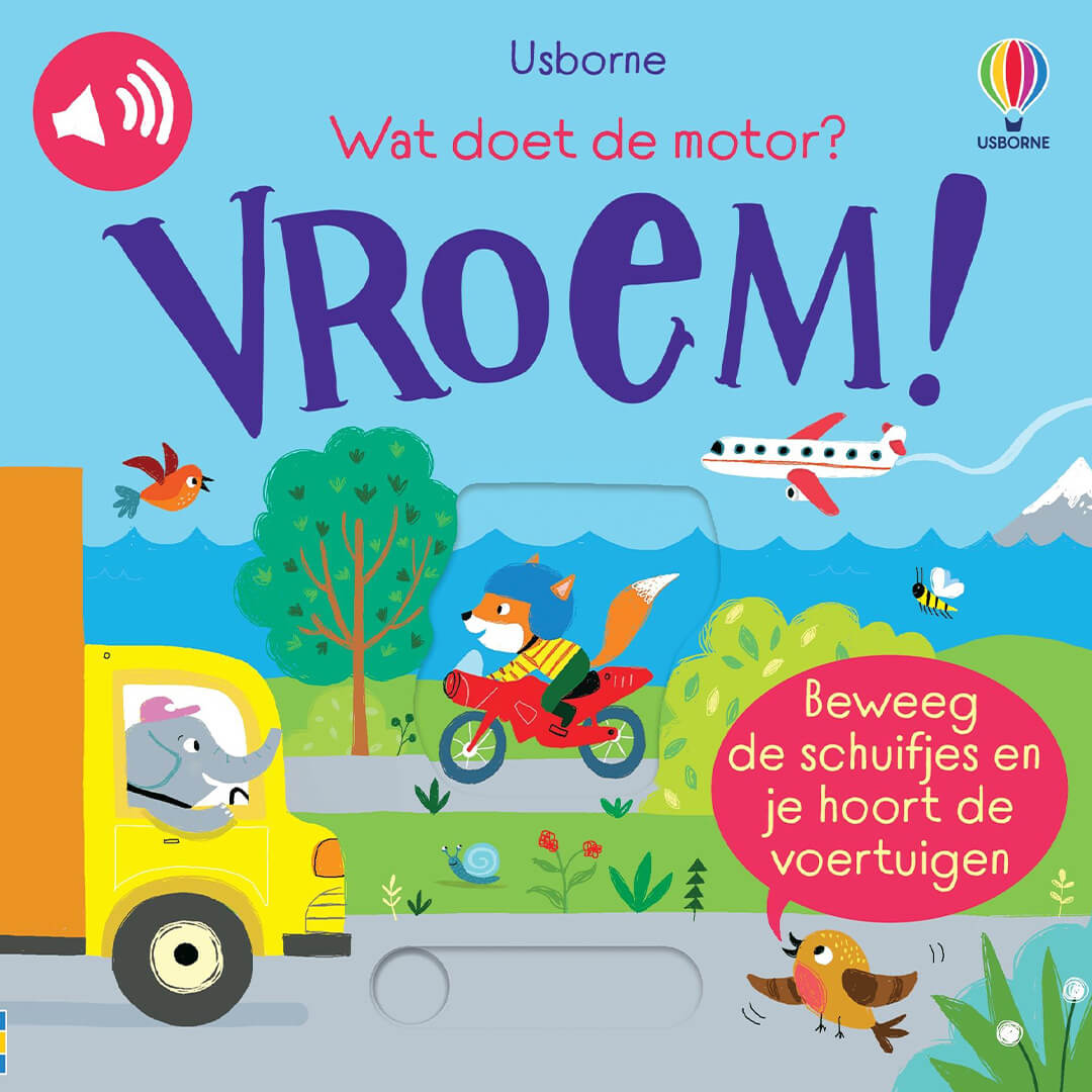 Uitgeverij usborne wat doet de motor? vroem!
