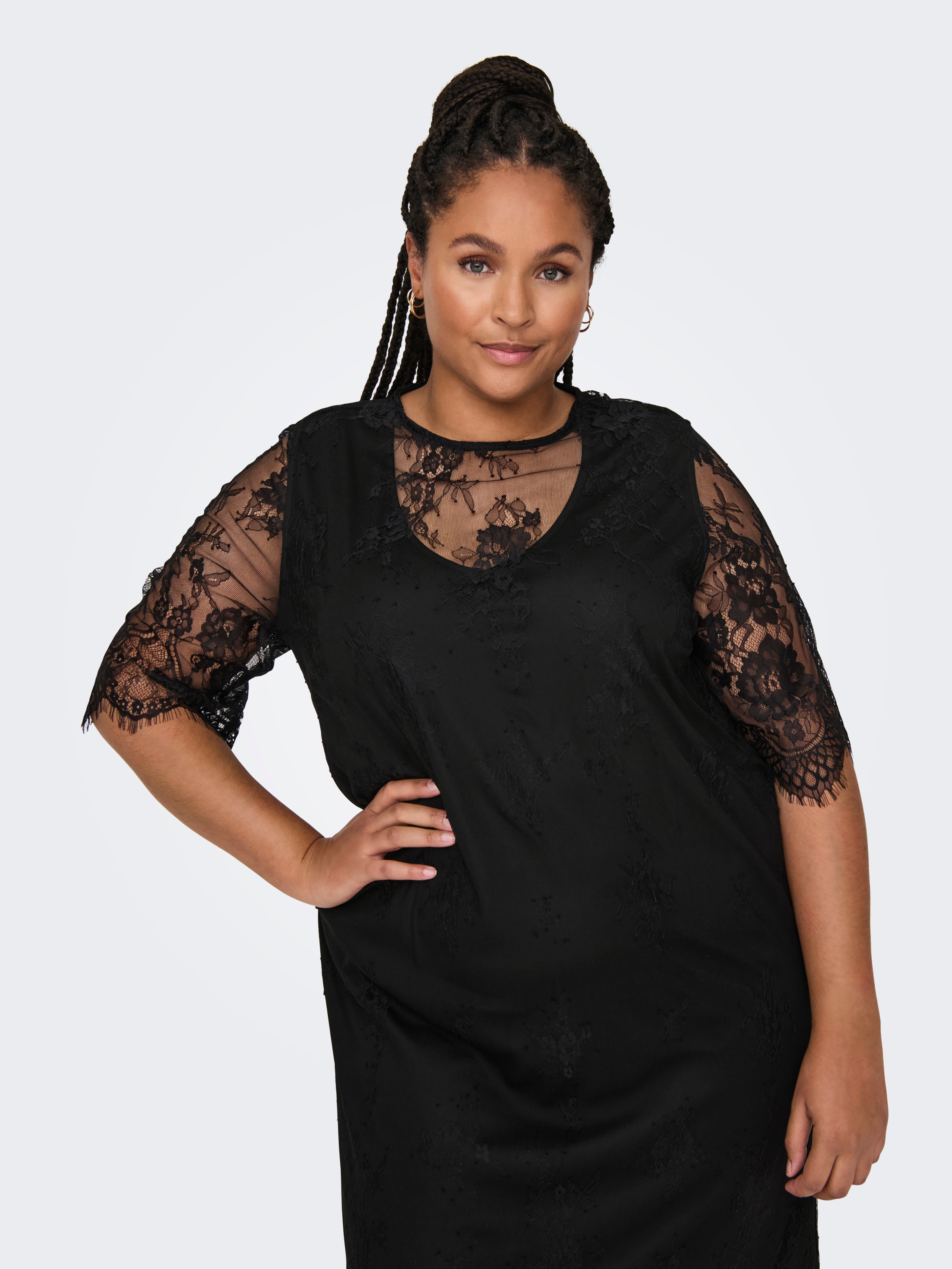 CAREVERLYN Midikleid Black