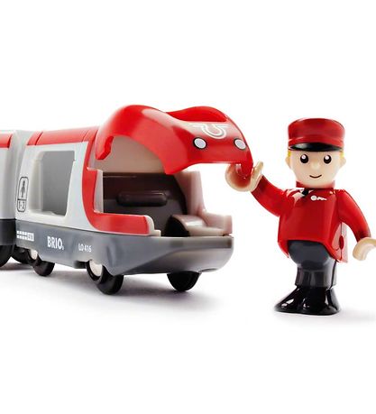 BRIO Passagertog - 5 dele - R?d/Hvid 33505