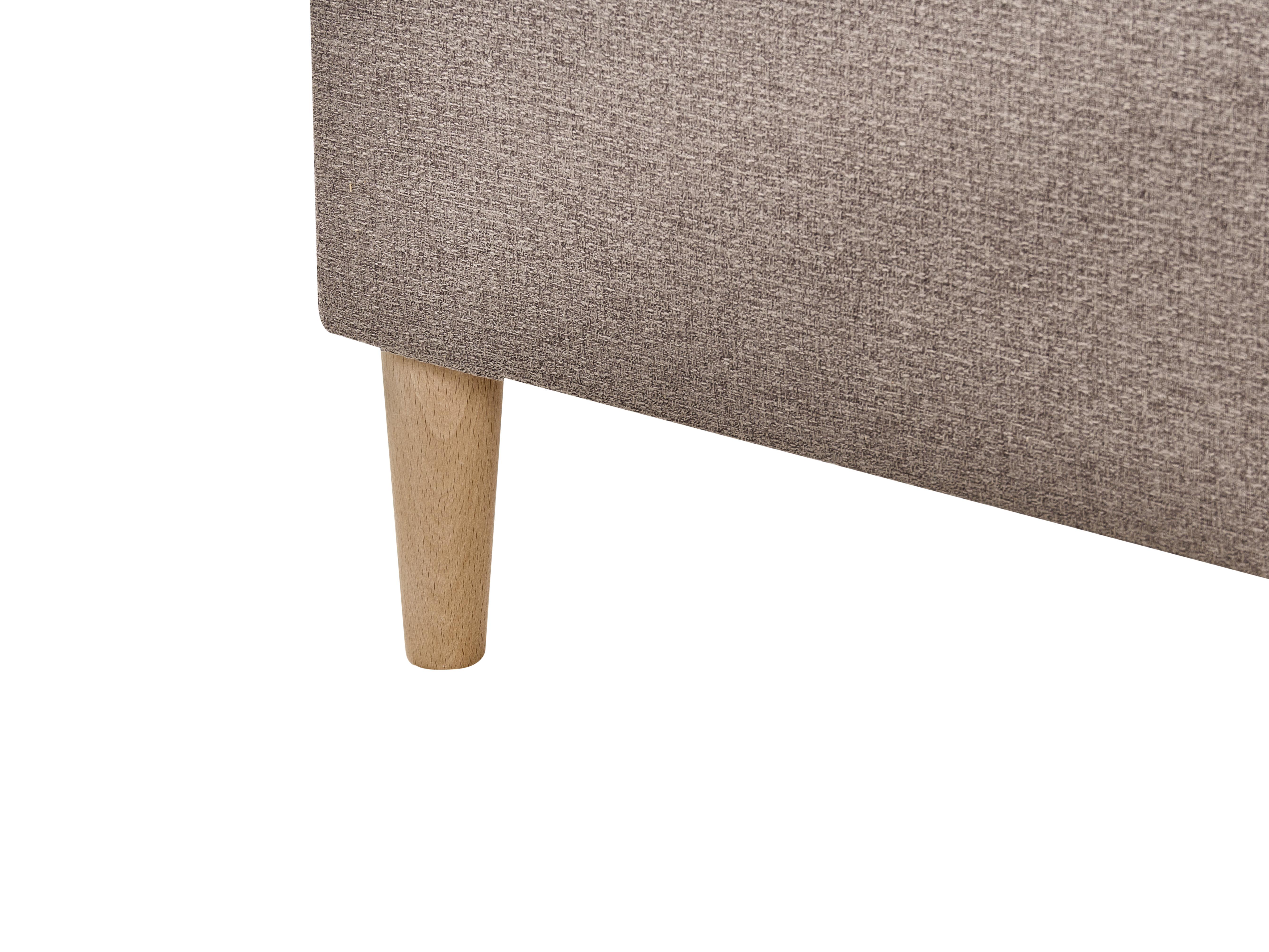 Boxspring met opbergruimte Stof OFFICER 180 x 200 cm Taupe