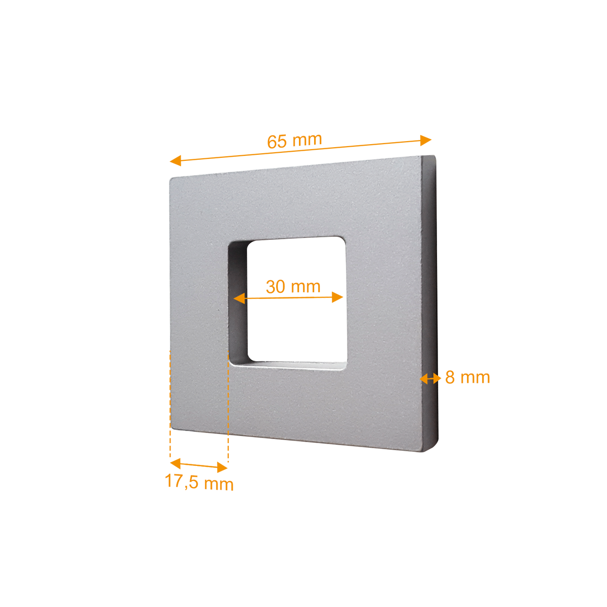 Dubbele schuifdeur, wit, 1760x2035 mm, dubbele houten deur, schuifdeursysteem - vierkante greep