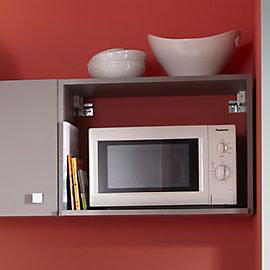 Meuble pour micro-ondes Simply H. 43,3 cm x L. 60 cm taupe