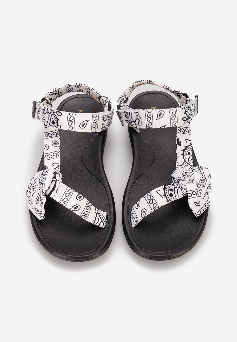 Sandales femme sans talon blanches Loena V5