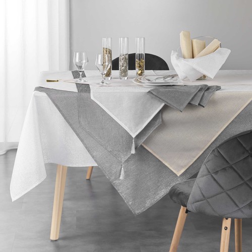 Douceur d intérieur - SILVERY - Blanc et argent