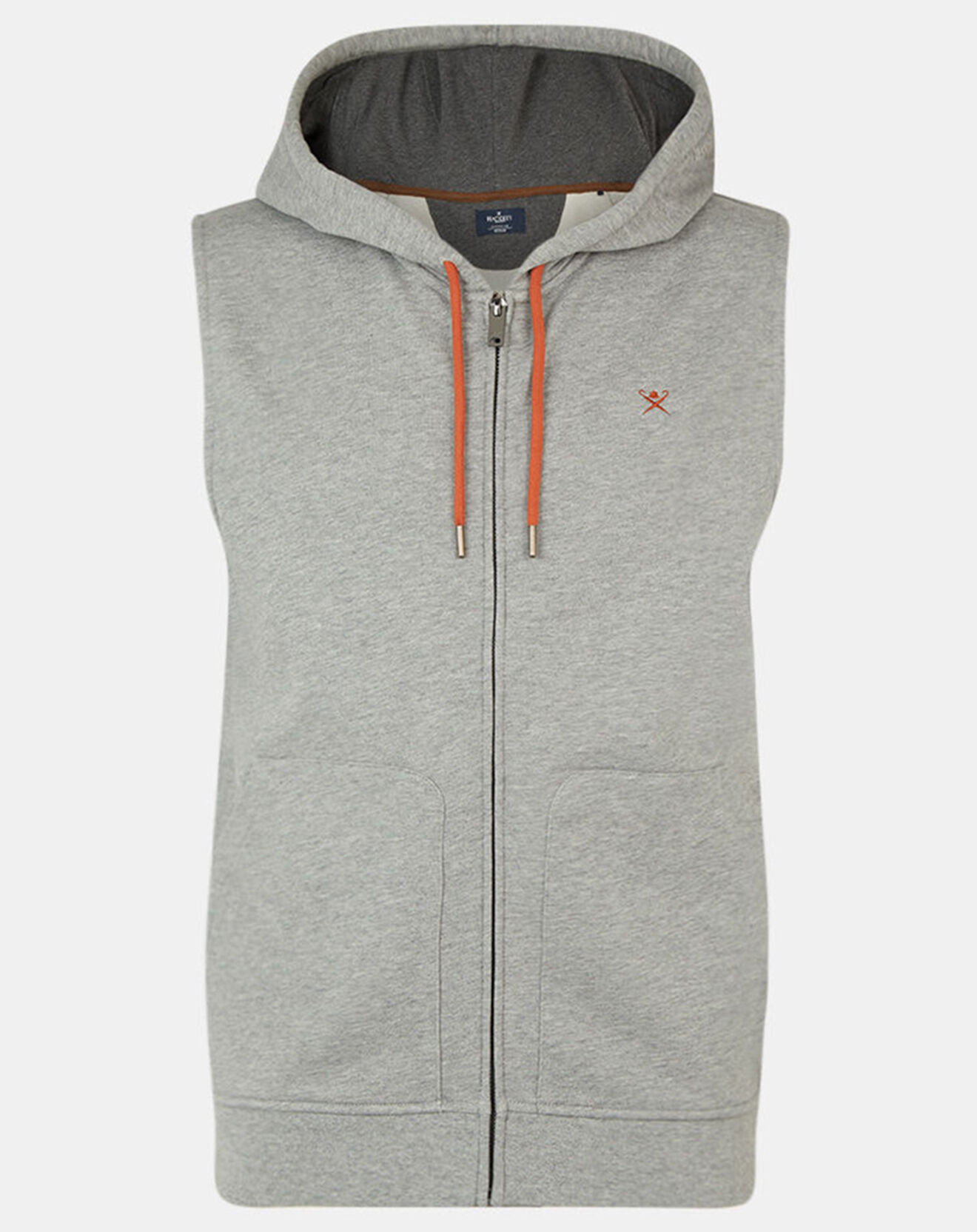 Hackett London Sweat zippé à capuche gris