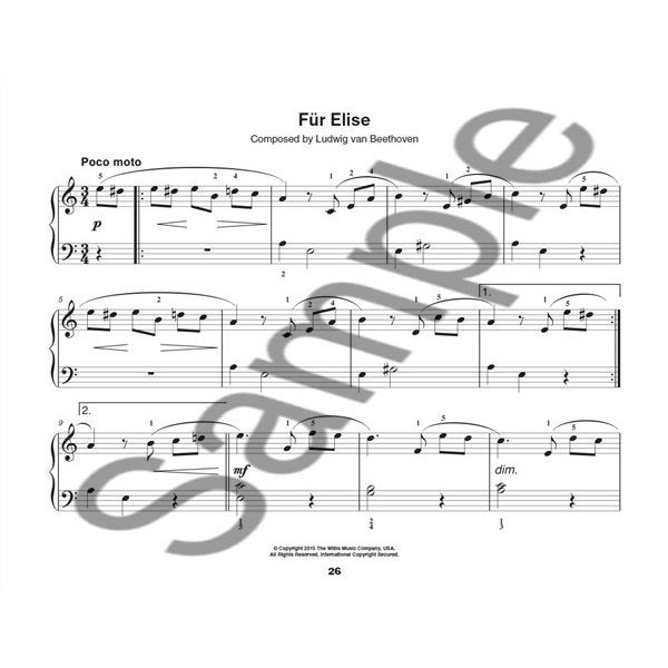 Willis Music - Easiest piano course - First Beethoven