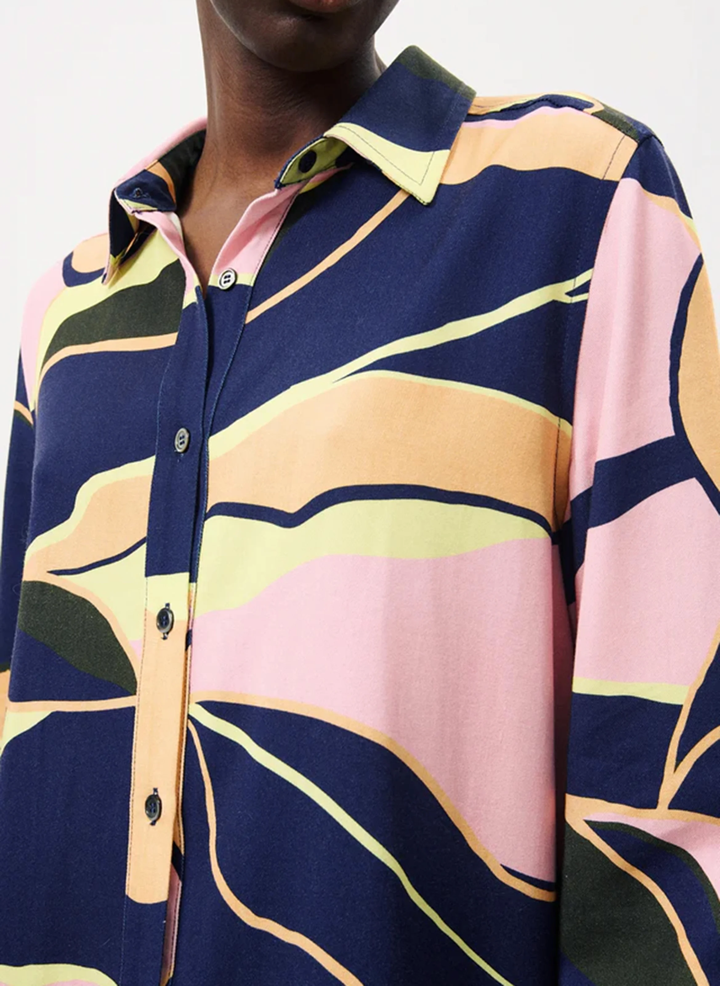 CYLLIA - Chemise droit imprimée| Multicolore