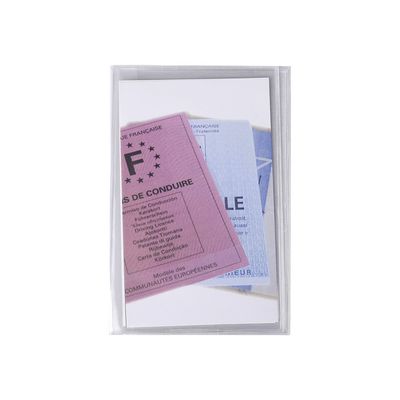 Exacompta - Pochette de protection - 88 x 138 mm - translucide incolore