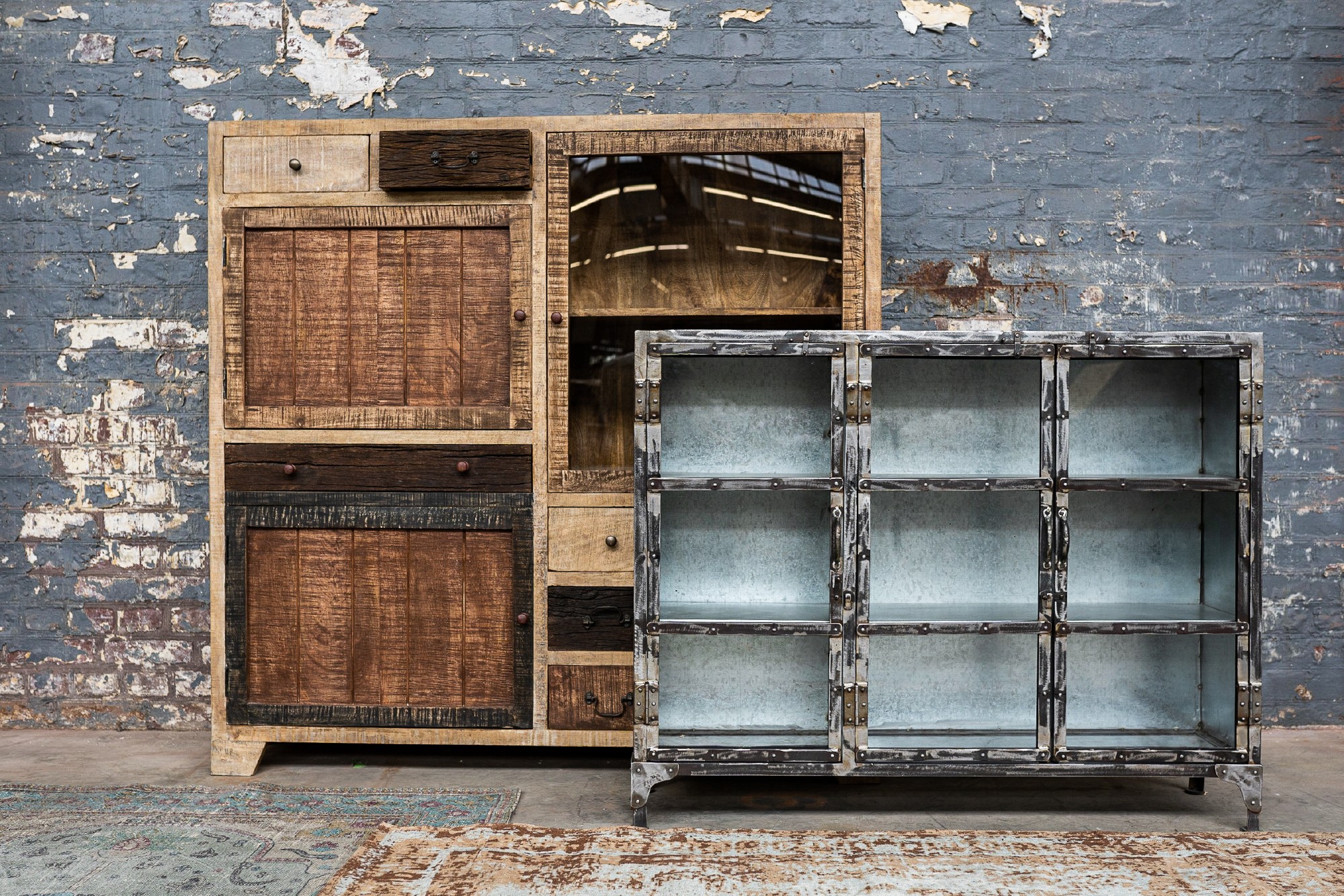 Highboard 'Codol', natur, B 149 cm, H 148 cm, T 40 cm von fischer's lagerhaus