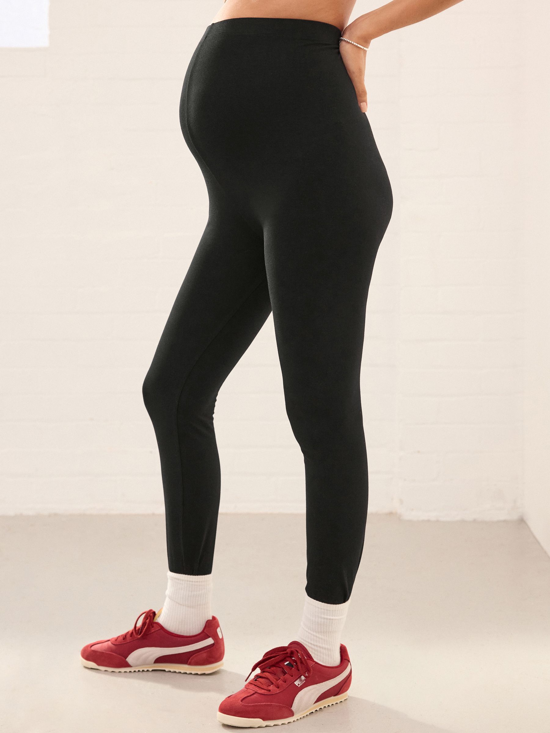 Black/Navy Blue/Brown - 3 Zwangerschapsleggings
