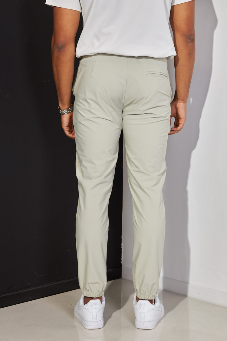 Jogging en toile vert