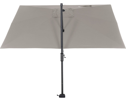 Zwevende parasol Sunset N+ 350 x 260 cm polyester taupe