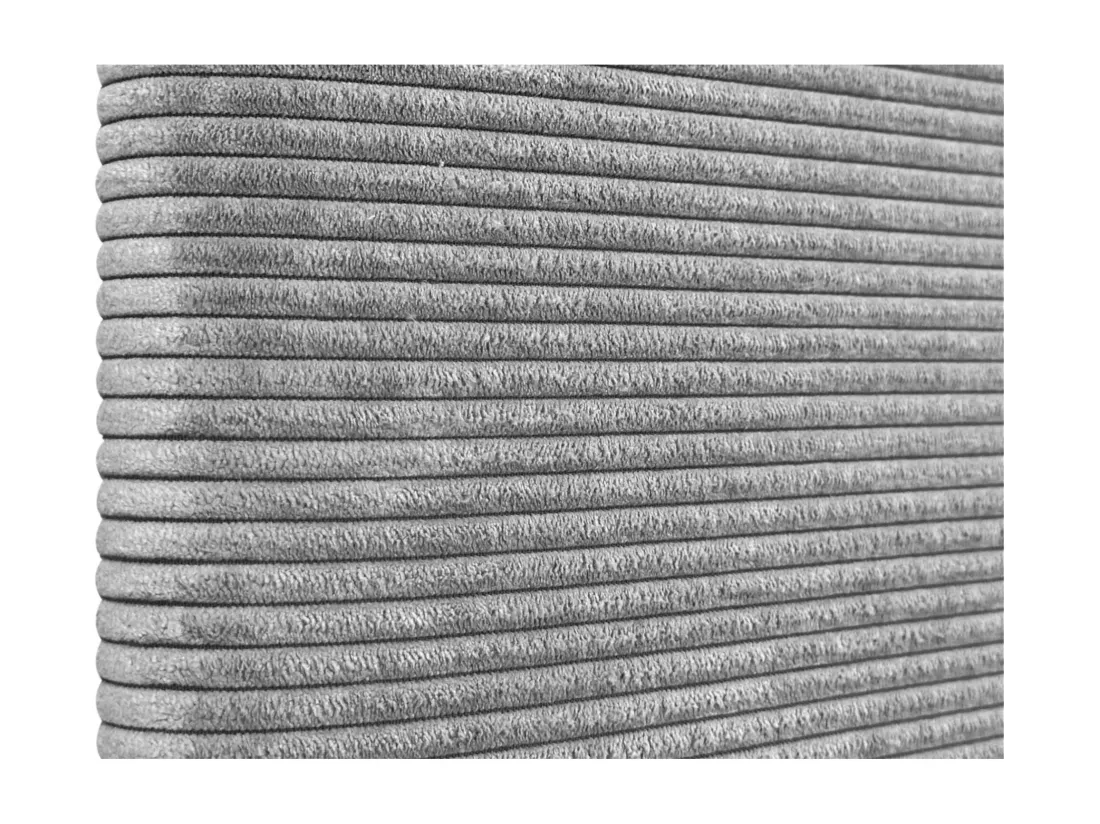 DHOME Tête de Lit Velours Côtelé Uni 160x60 Lits 150/160 - Gris