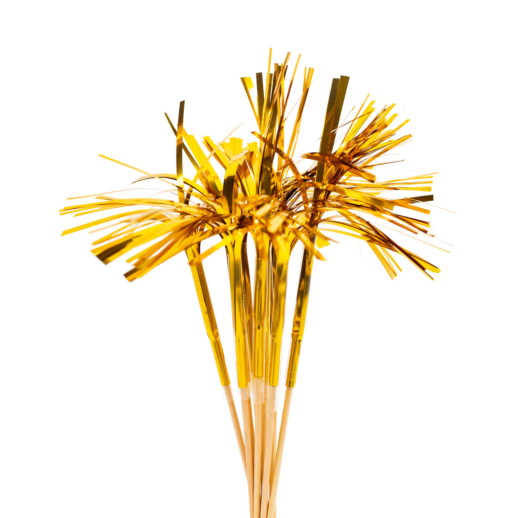 Gouden Cocktailprikkers Parasol Lang 10st