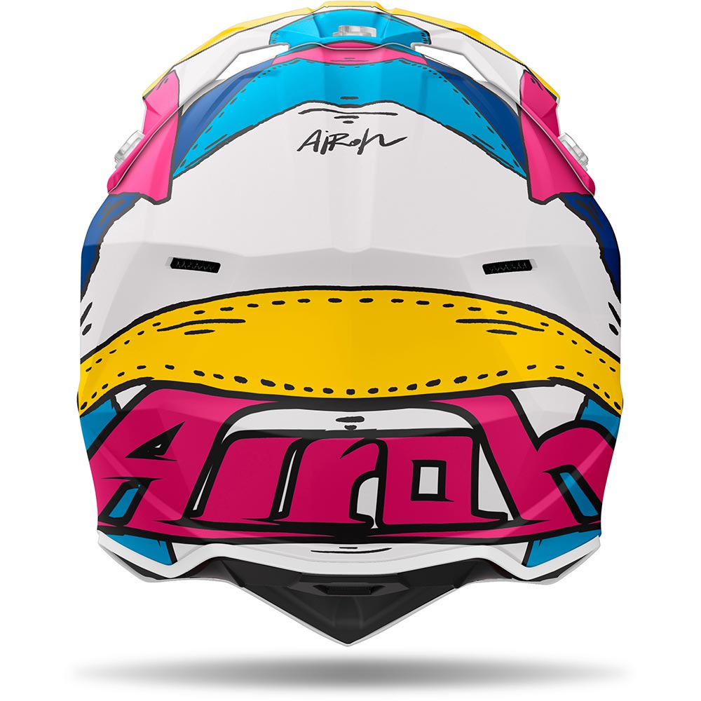 Airoh - Casque Wraaap Paint Jaune / Rose / Bleu / Turquoise / Blanc / Mat