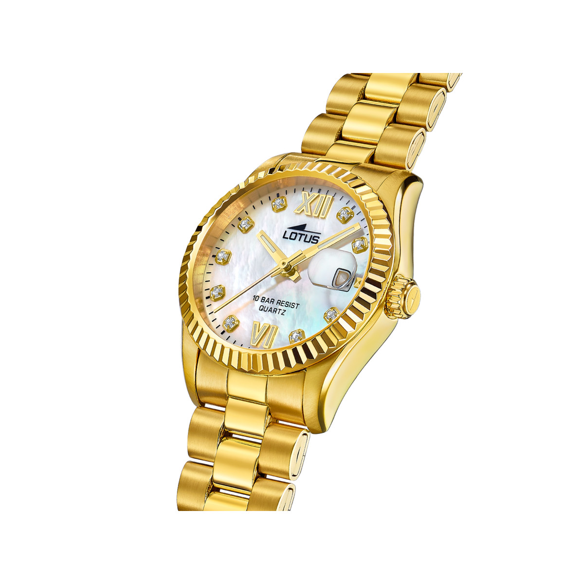 Montre LOTUS Freedom femme bracelet acier doré