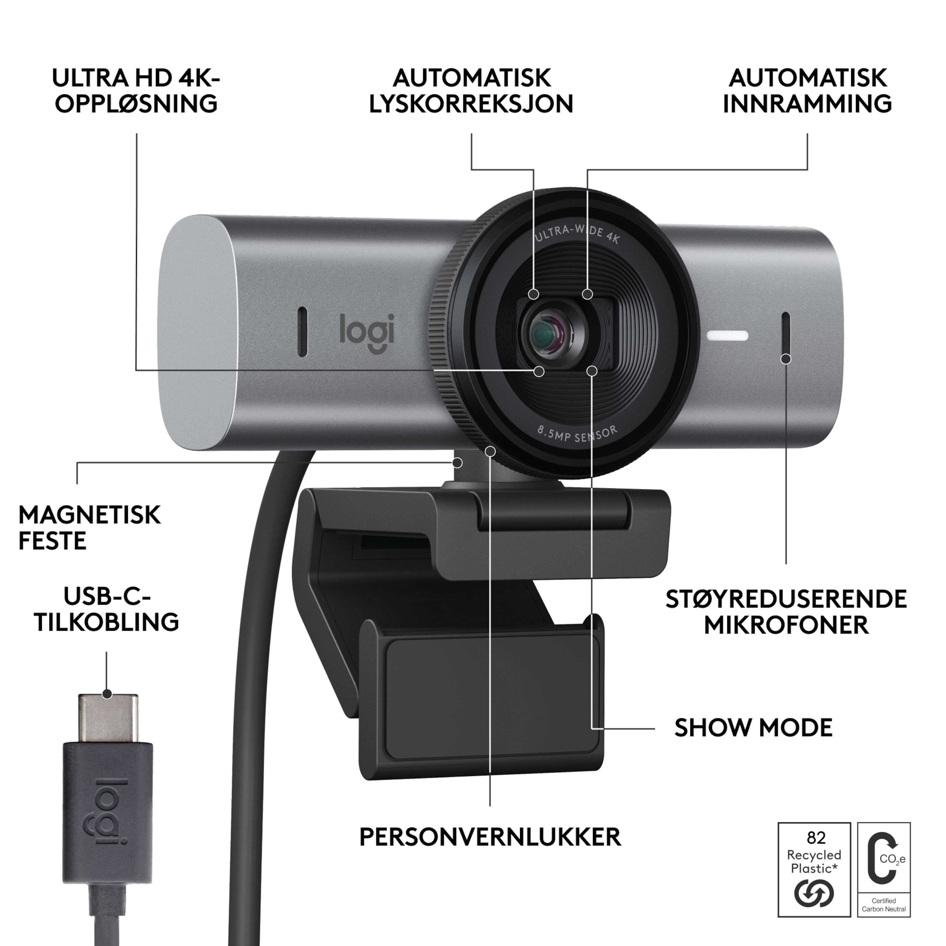 Logitech MX Brio 4K Webkamera