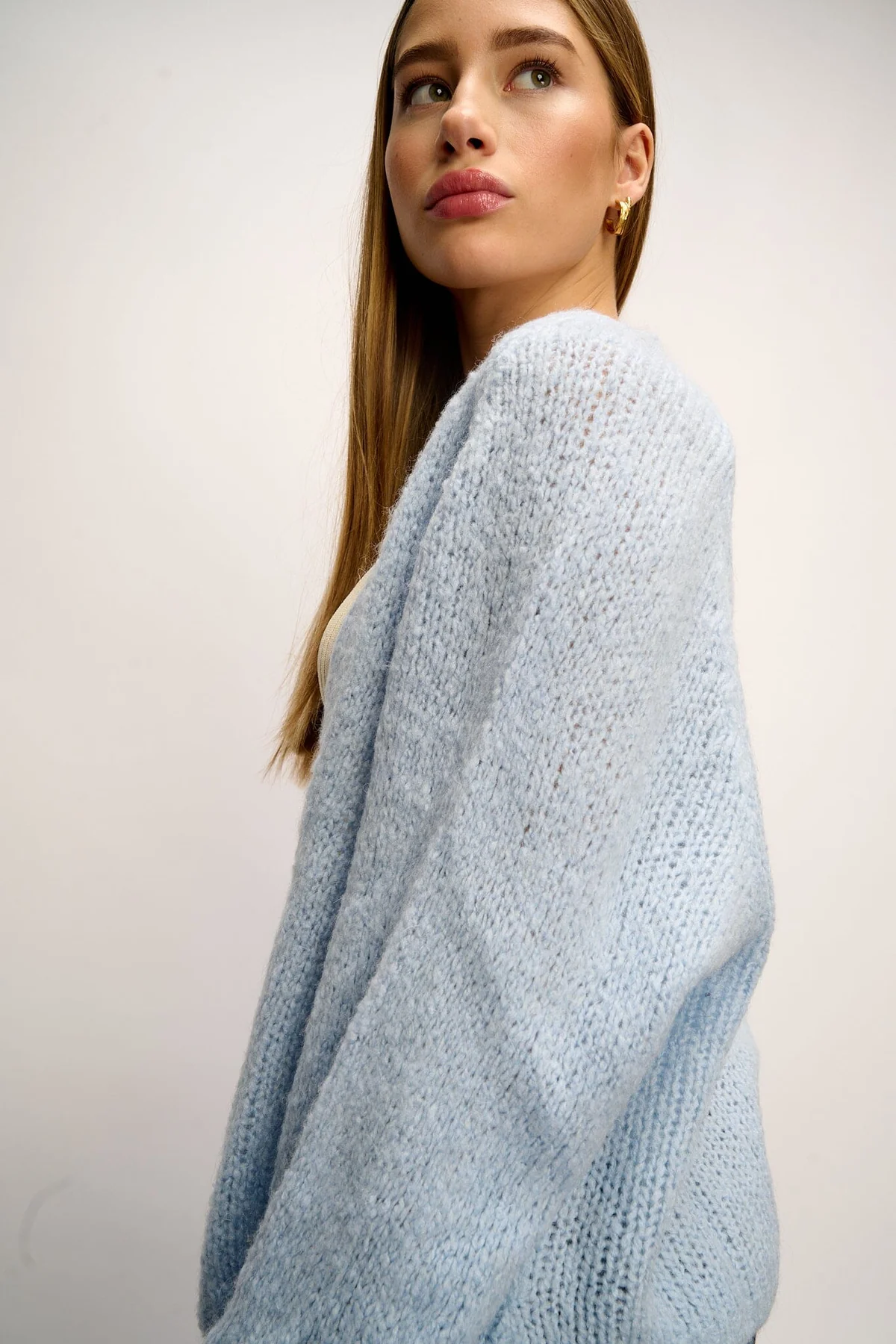 Noella Fora Knit Cardigan lightblue