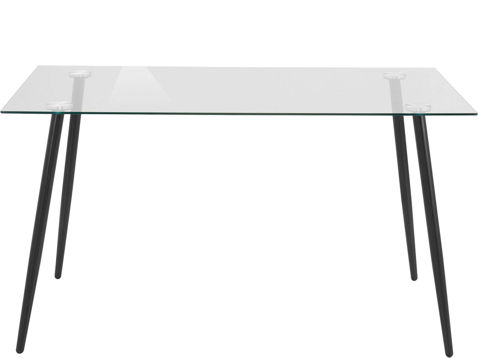 INOSIGN Essgruppe »Danny-Miller« Set, Set 140 cm, 5 Stk. tlg. Glastisch 140x80 cm mit 4 Stühlen (Cord), Gestell aus Metall