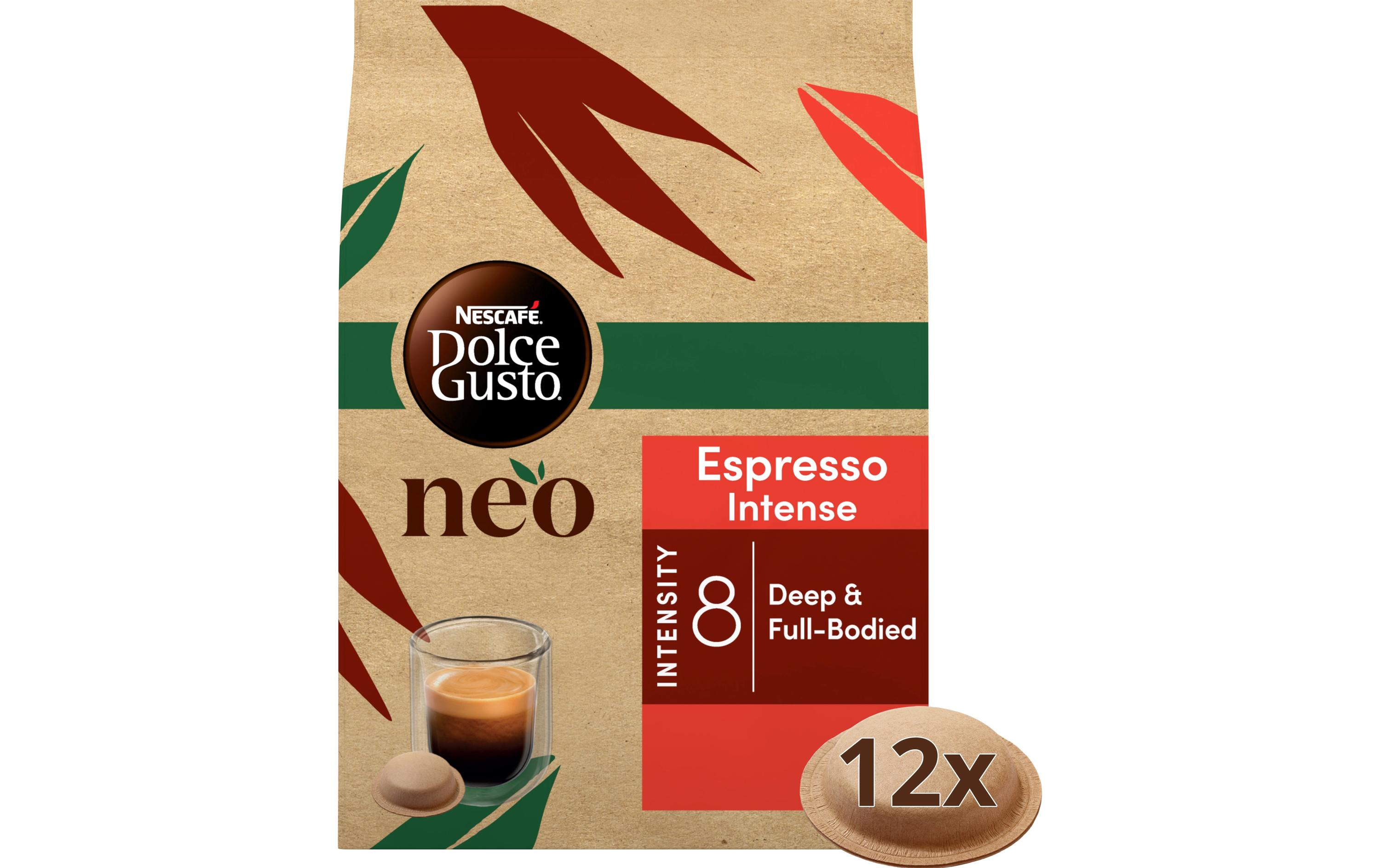 Kaffee-Pods Espresso Intense 12 PortionenPods für die Nescafé Dolce Gusto NEO Kaffeemaschine von Delonghi