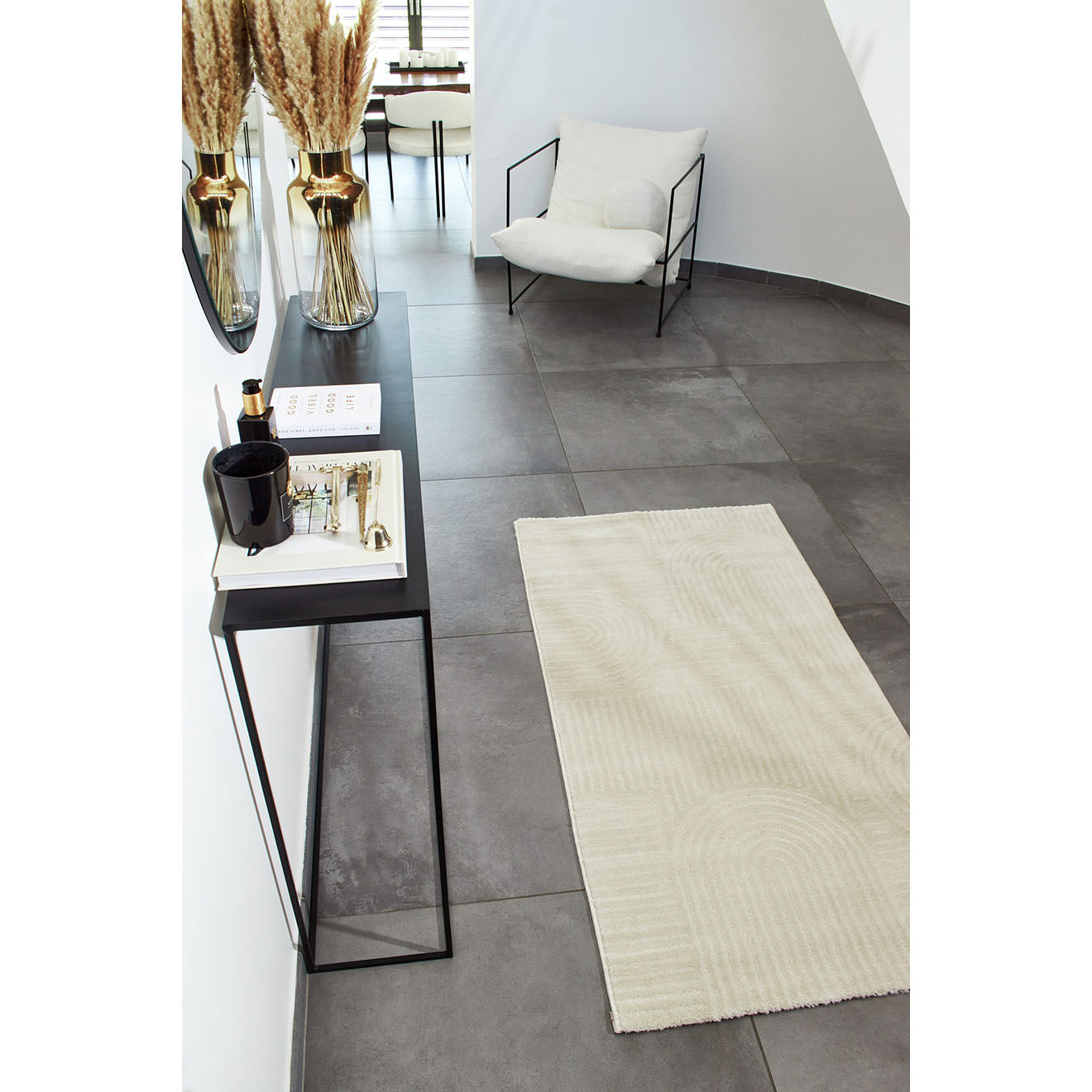 Nazar Rugs Tapis Bianca 163 crème - 80x150 cm