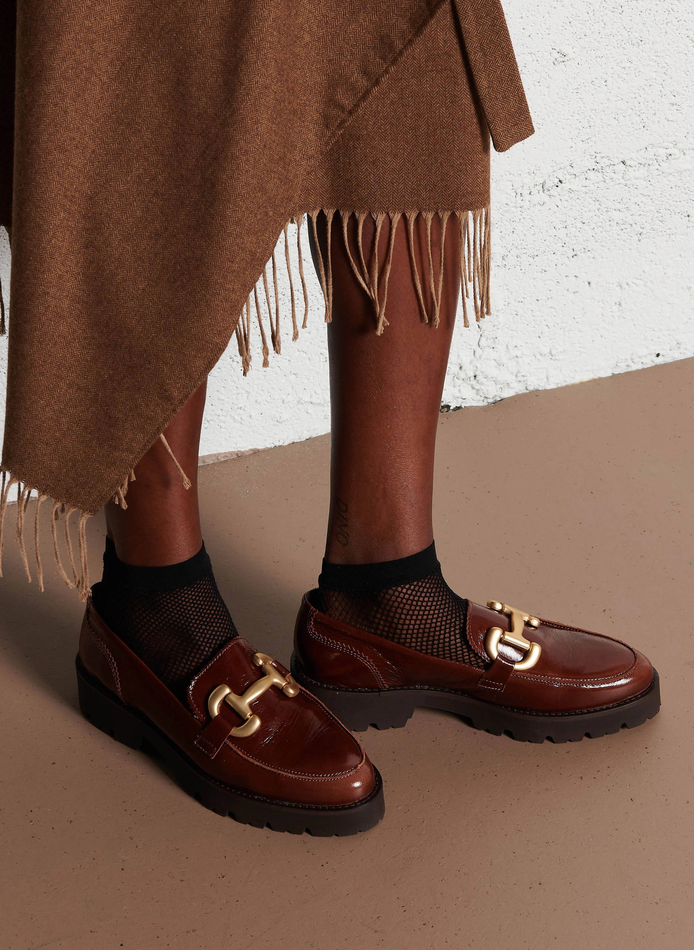 FRIVOLE - Mocassins en cuir | Marron