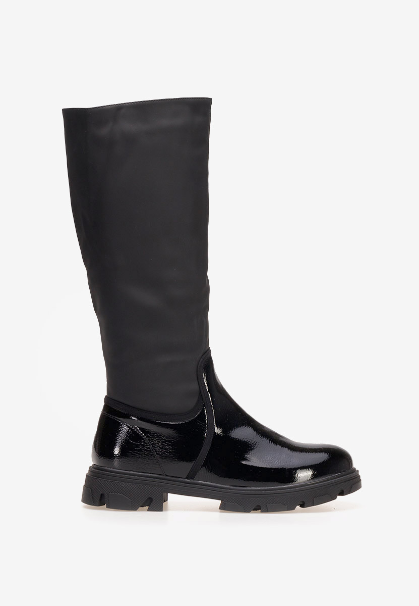 Bottes plates femme noires Cumbia