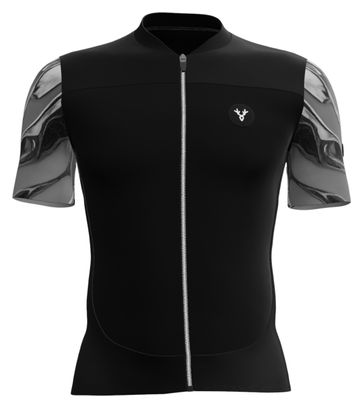 Maillot Manches Courtes LeBram Ventoux Pétrole Noir