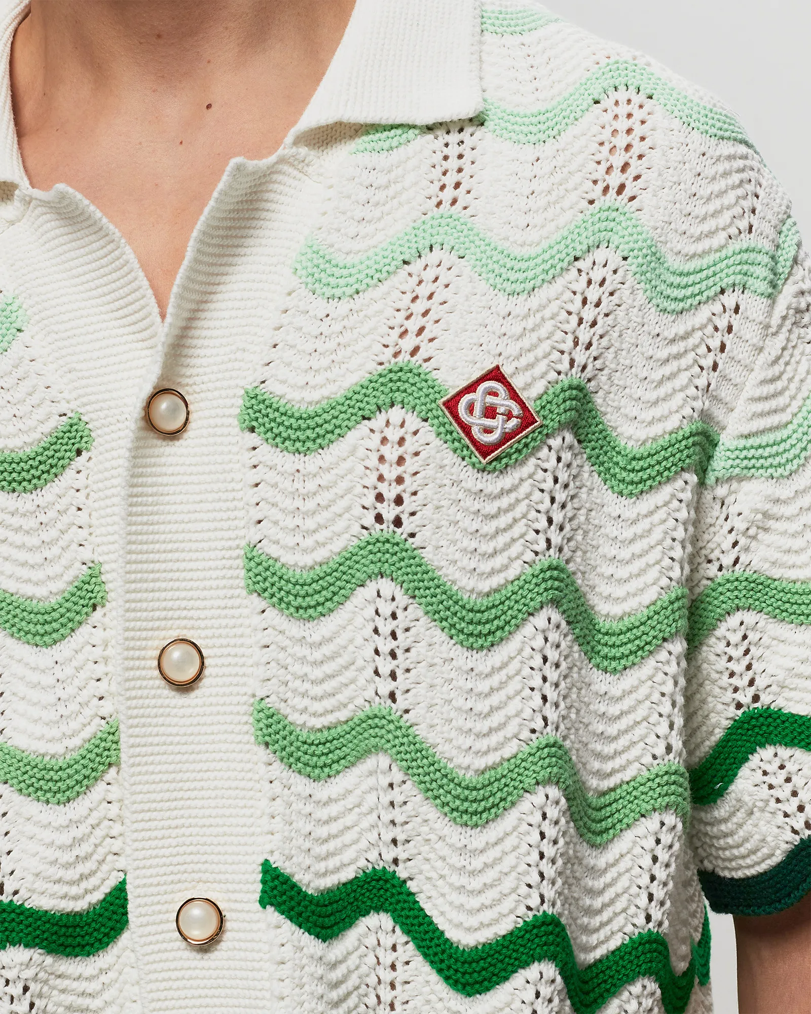 Casablanca GRADIENT WAVE TEXTURE SHIRT