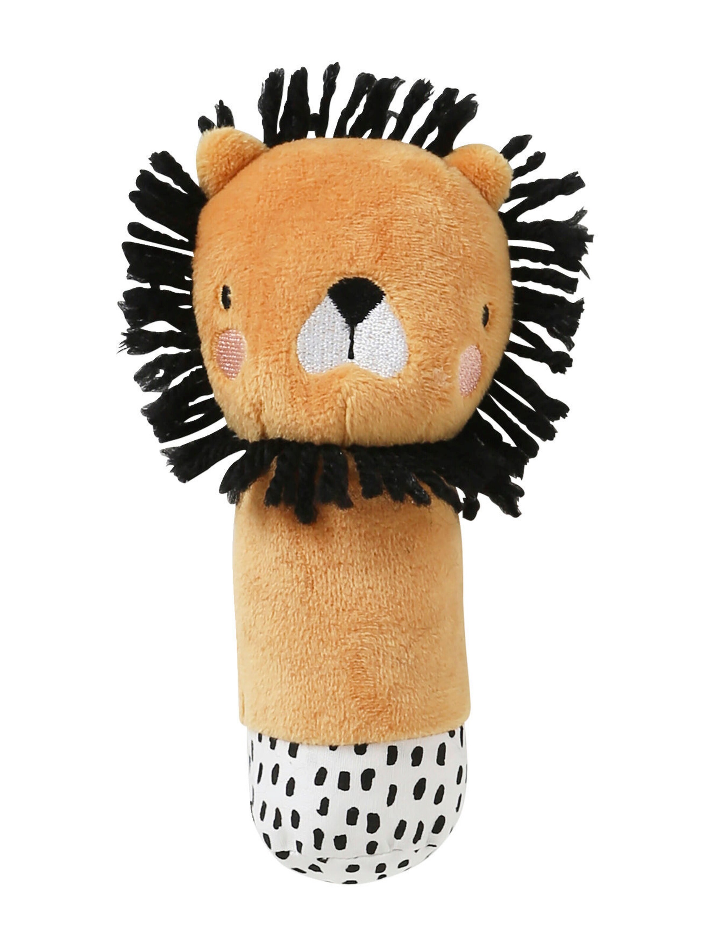 Vertbaudet Baby Geschenk-Set: Schmusetuch, Rassel & Stofftuch orange/tansania