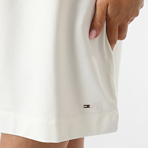 Robe Polo Manches Courtes Femme Reg Split Global 8848 Beige Clair