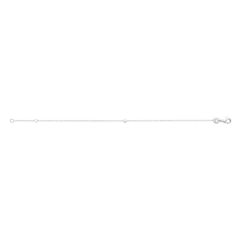 Bracelet Femme - Argent 925 - Oxyde de zirconium - Longueur : 18 cm