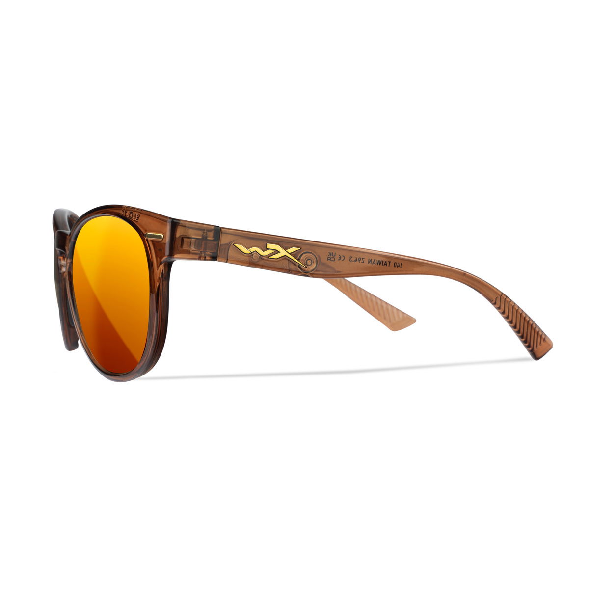 Wiley X Covert Solbrille, Captivate Polaroid Glas, Transparent Brun Stel, dame - Spejder Sport