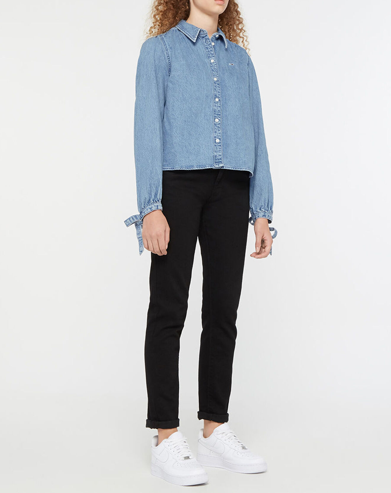 Tommy Jeans Chemise Regular en Jean bleue