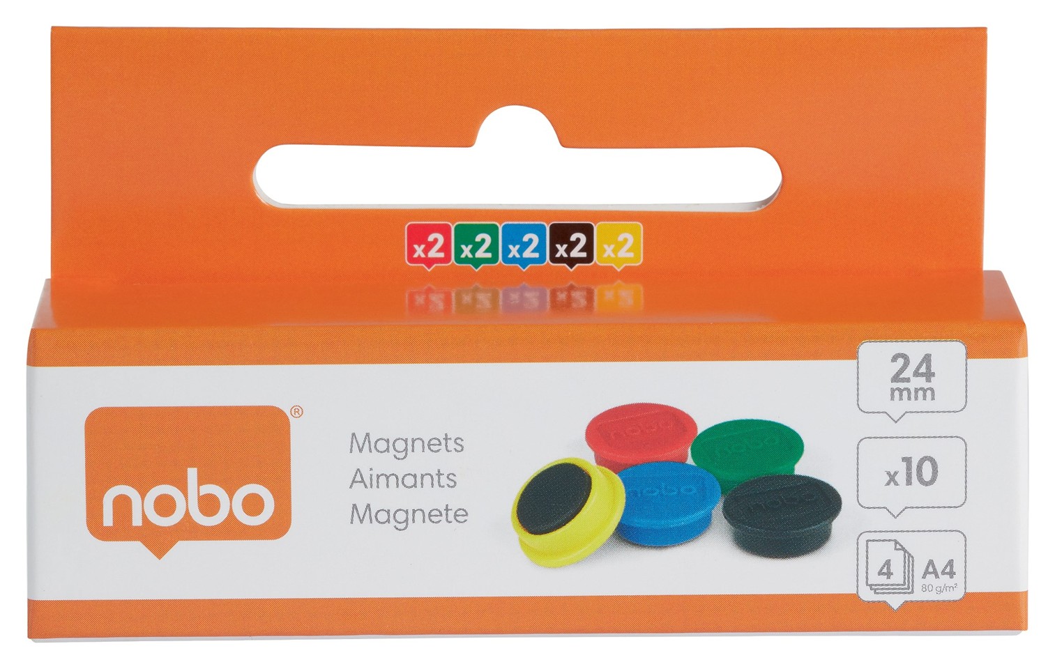 Nobo - Magneter 24mm 10 Styk