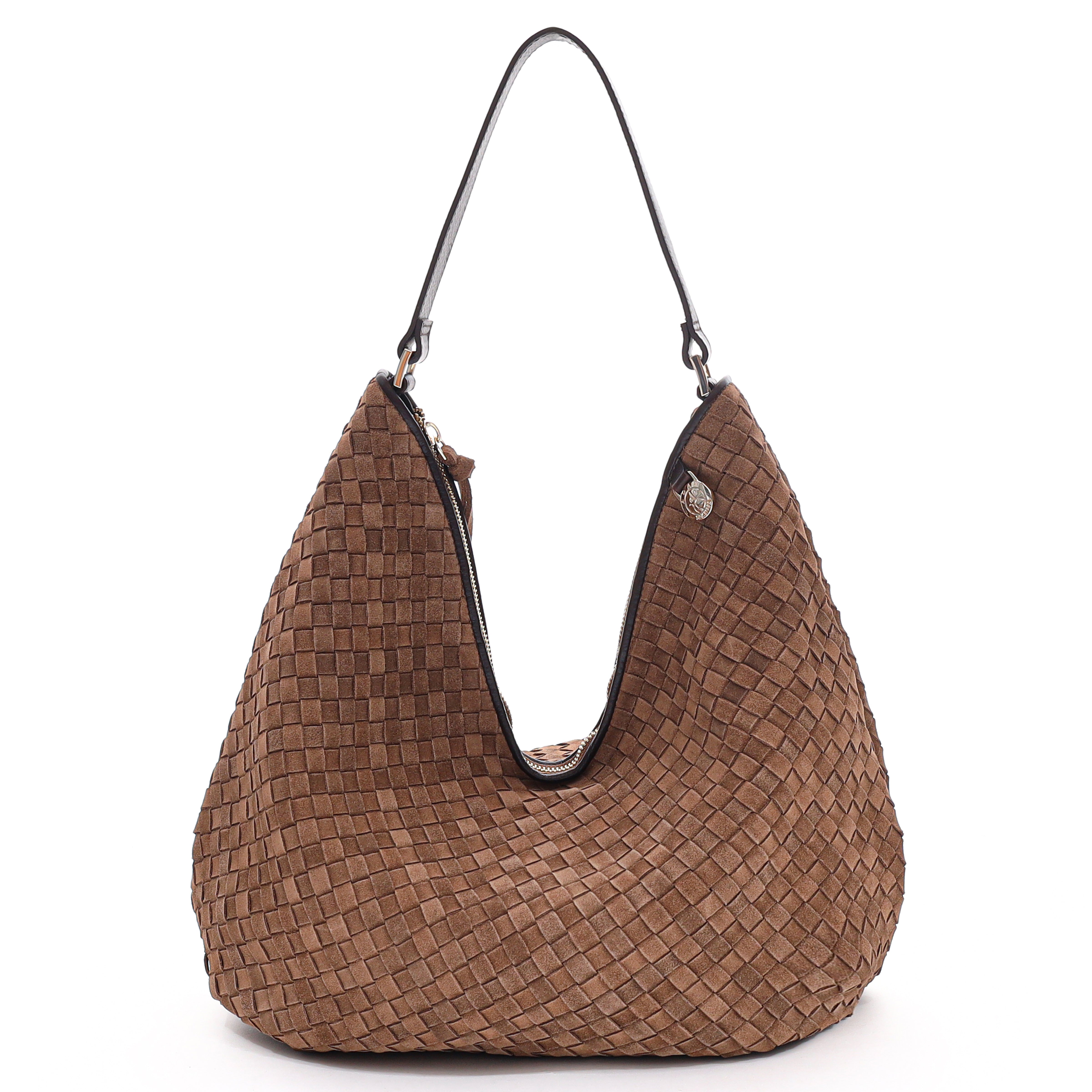 Adax  Rozzano Mindy braided skuldertaske - Latte