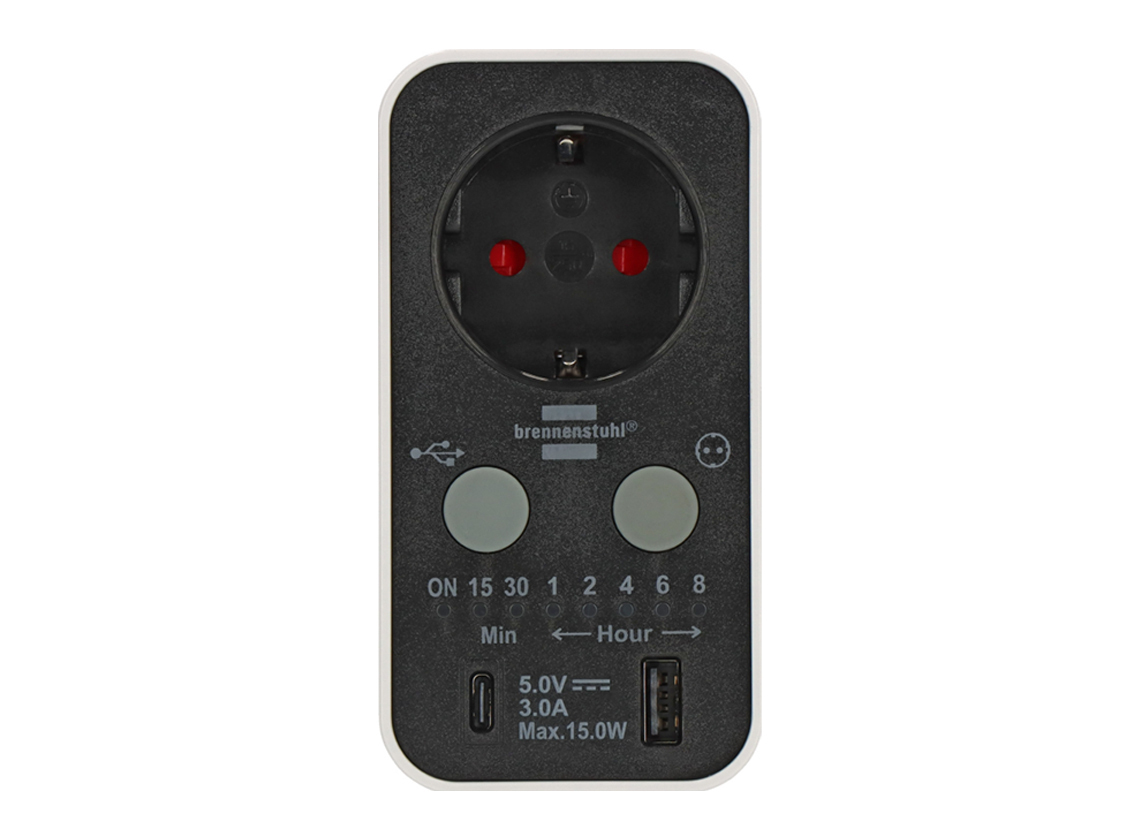 Brennenstuhl digitale USB A/C afteltimer