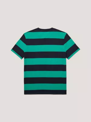 Camiseta adaptável com listras de rugby
