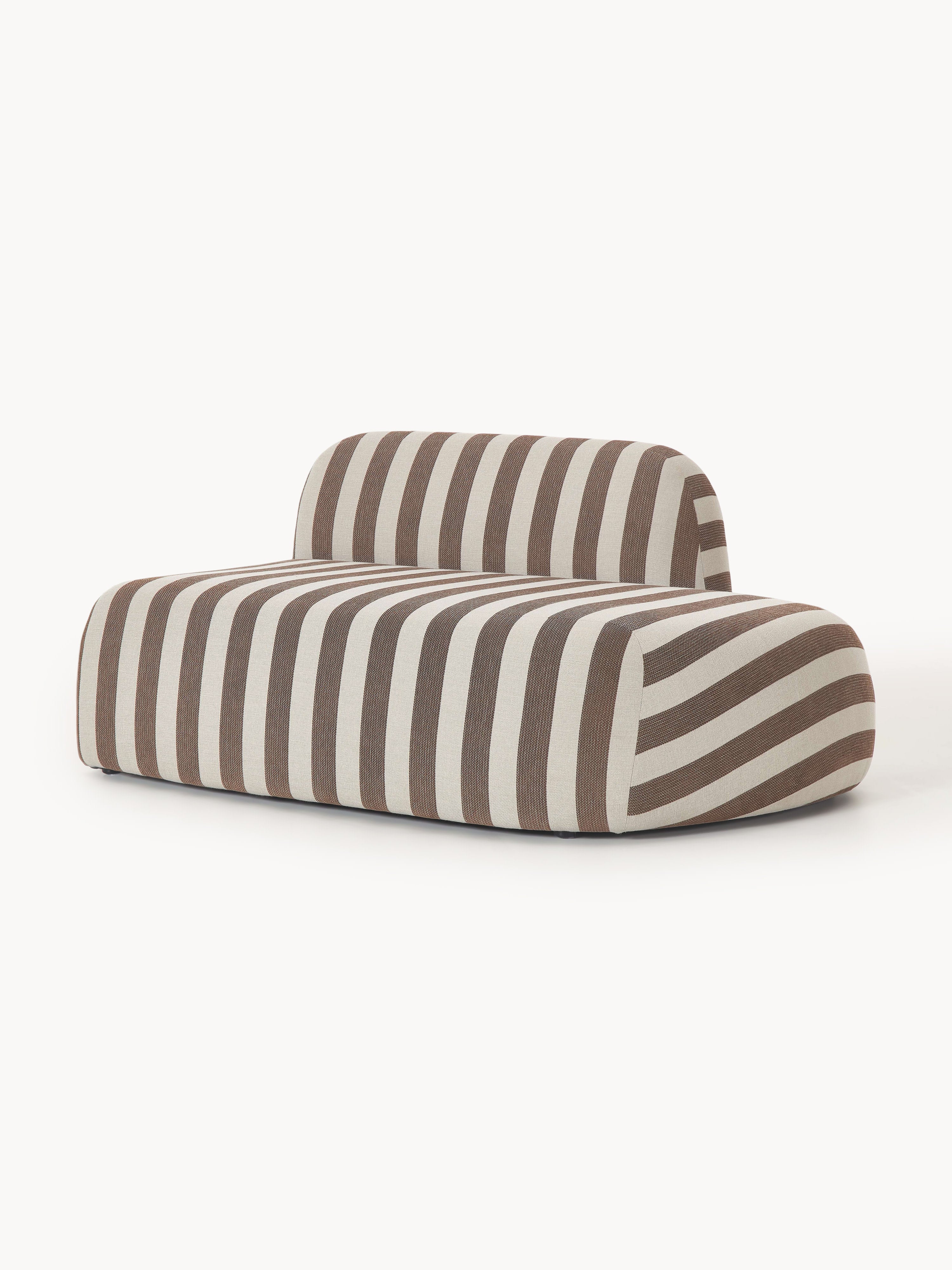 Gestreepte chaise longue module Wolke