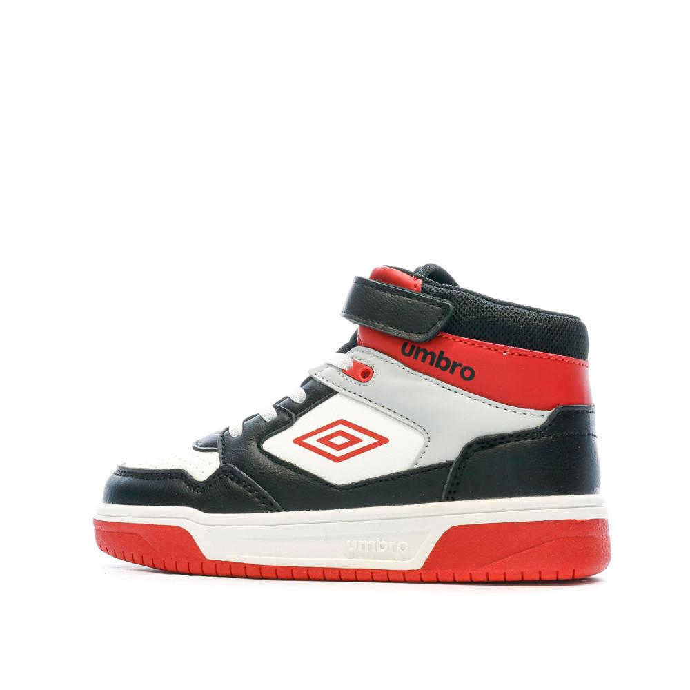 Umbro Baskets Noires/Rouges/Blanches Garçon Rouge Umbro Olly Vlc