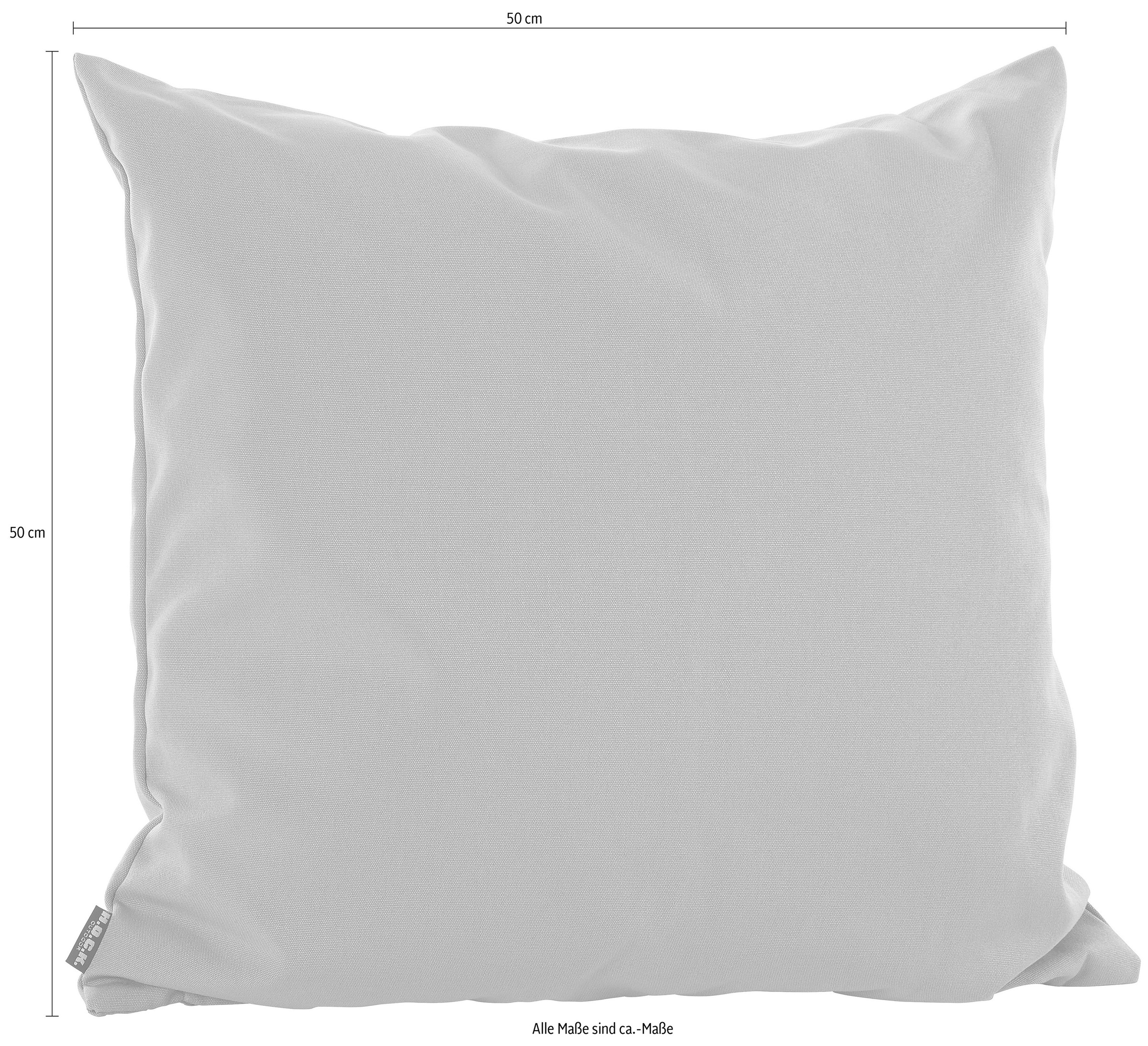 H.O.C.K. Dekokissen »Classic Uni« Kissenhülle mit Füllung, 1 Stück, 50/50 cm